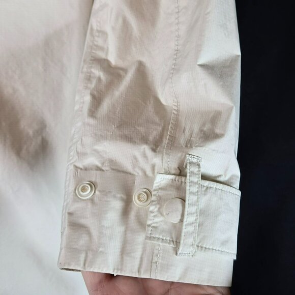 Patagonia Torrentshell Trench Coat Rain Jacket Style 27196 Womens XL Ivory White - Picture 12 of 16